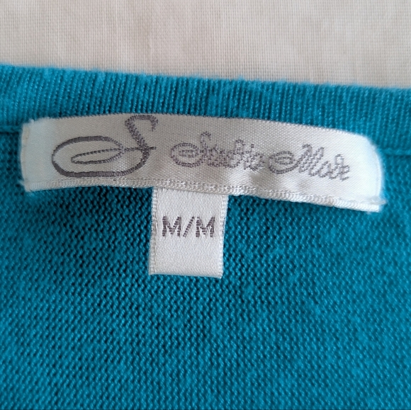 Studio M Blue Dolman Sleeve Boxy Blouse - Picture 4 of 8